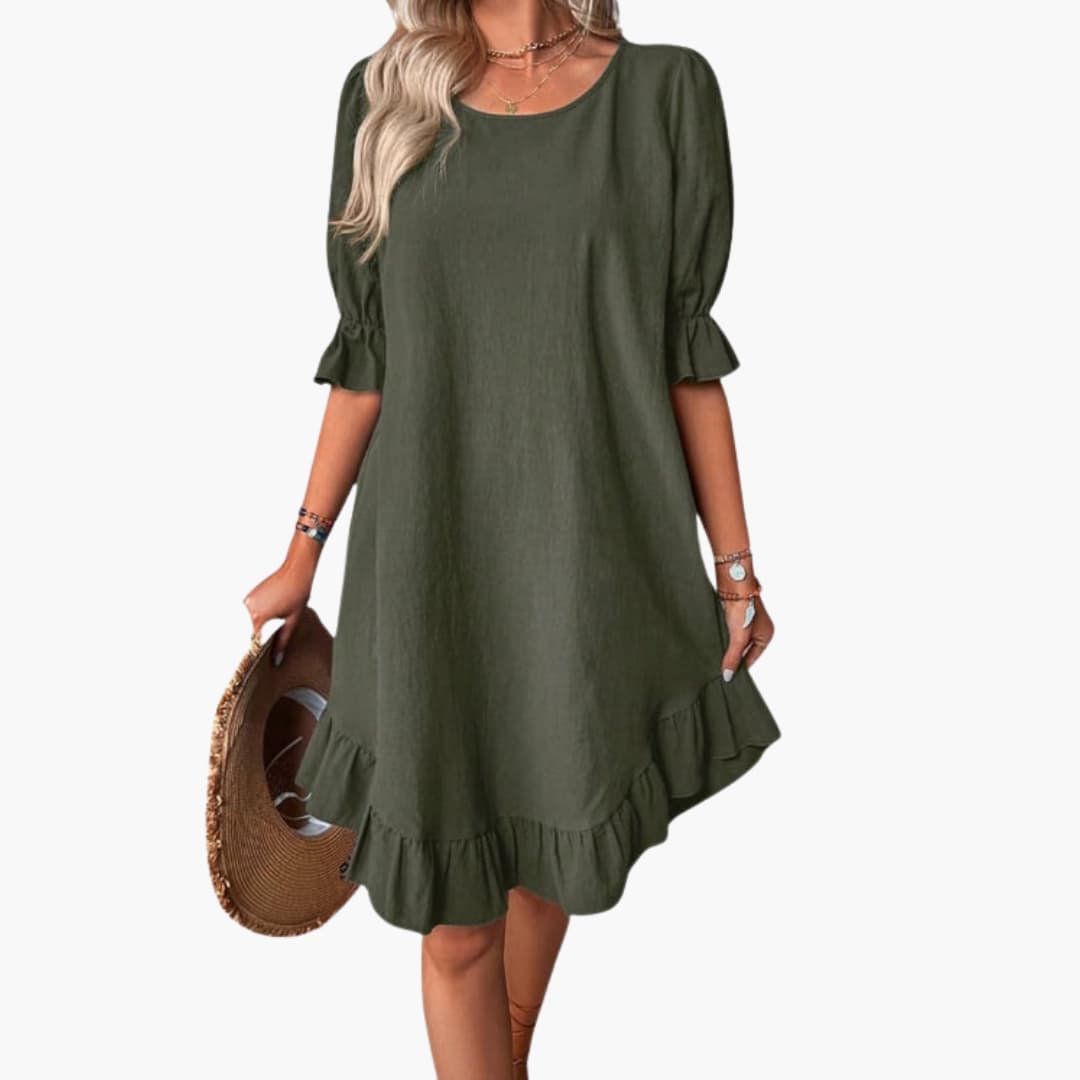 Ladies' Floral Short Sleeve Dress
