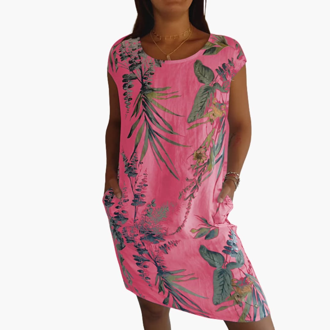 Casual Fit Short Sleeve Summer Dress