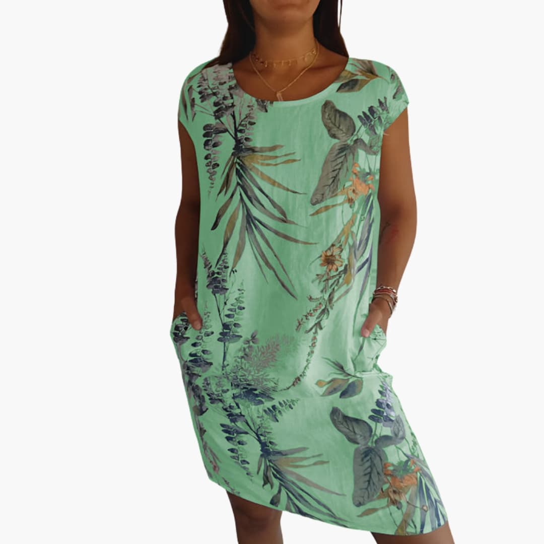 Casual Fit Short Sleeve Summer Dress