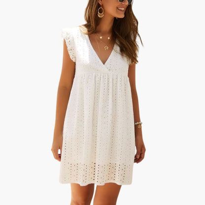 Casual Knee Length Summer Dress with Pockets