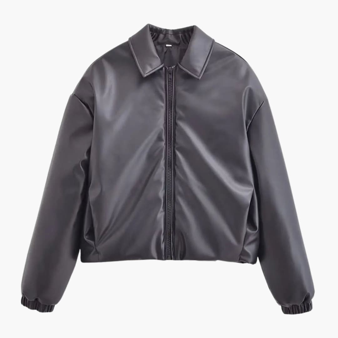 Casual Women's Bomber Jacket with Loose Fit - Olytrend