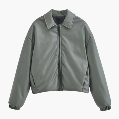 Casual Women's Bomber Jacket with Loose Fit