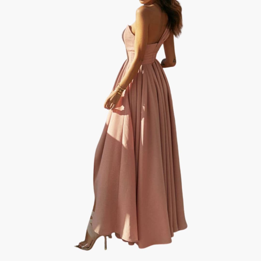 Sexy Strapless Party Dress with High Waisted Fit