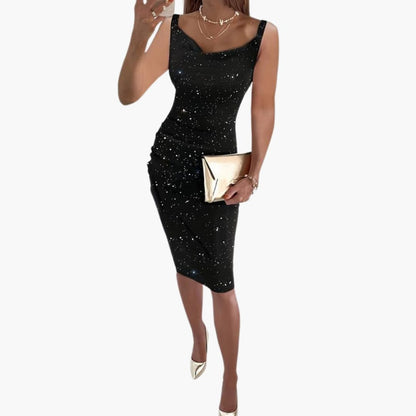 Sparkly Strapless Summer Dress for Women - Olytrend