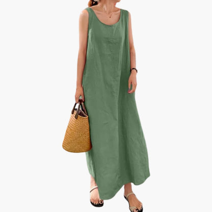 Summer Tank Dress with Pockets for Women
