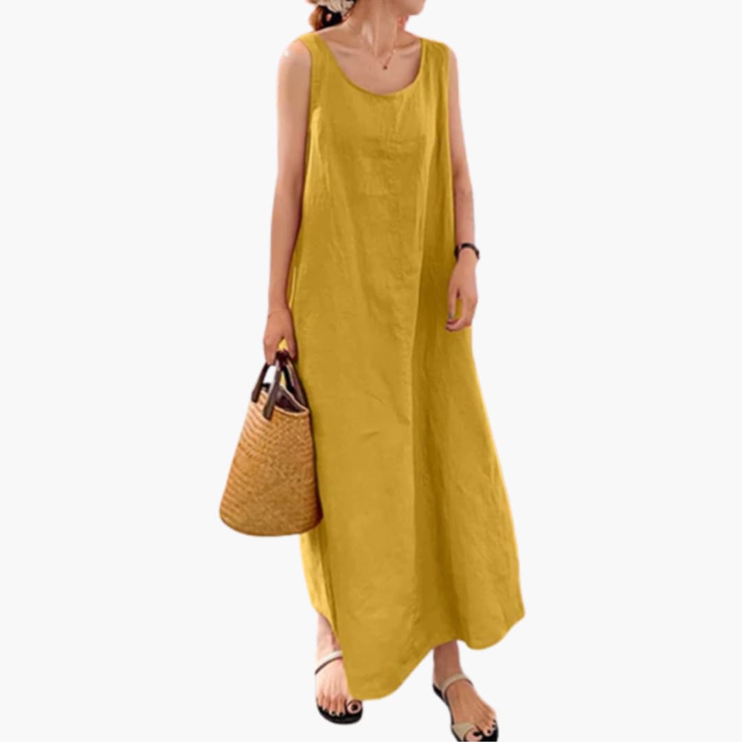 Summer Tank Dress with Pockets for Women