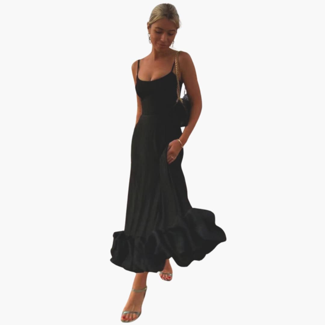 Chic Summer Strapless Ruffle Dress - Olytrend