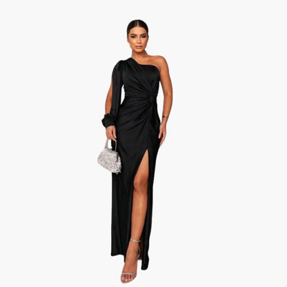 Elegant Strapless Formal Gown with Fitted Waist - Olytrend