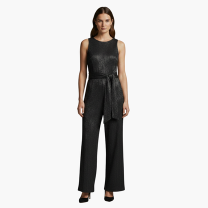 Summer Tank Jumpsuit for Women with Belted Waist