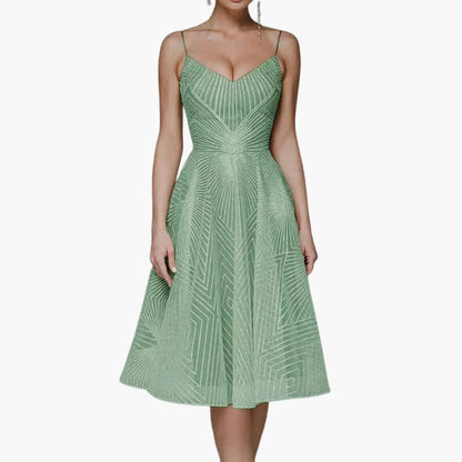 Ladies' Strapless Summer Midi Dress with Low Back