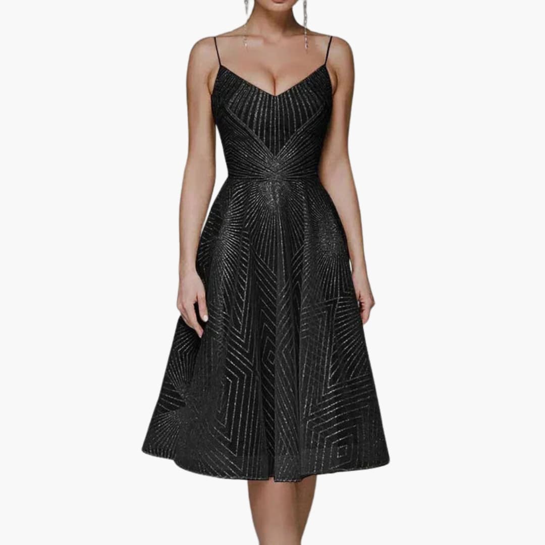 Ladies' Strapless Summer Midi Dress with Low Back