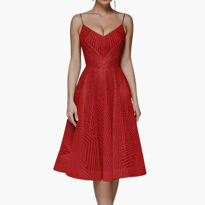 Ladies' Strapless Summer Midi Dress with Low Back