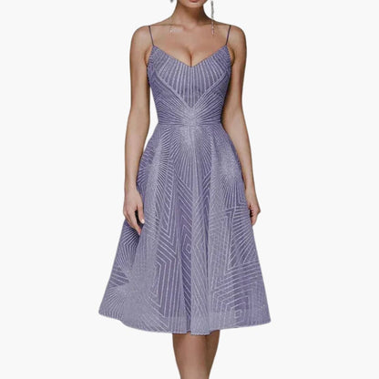 Ladies' Strapless Summer Midi Dress with Low Back