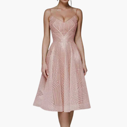 Ladies' Strapless Summer Midi Dress with Low Back