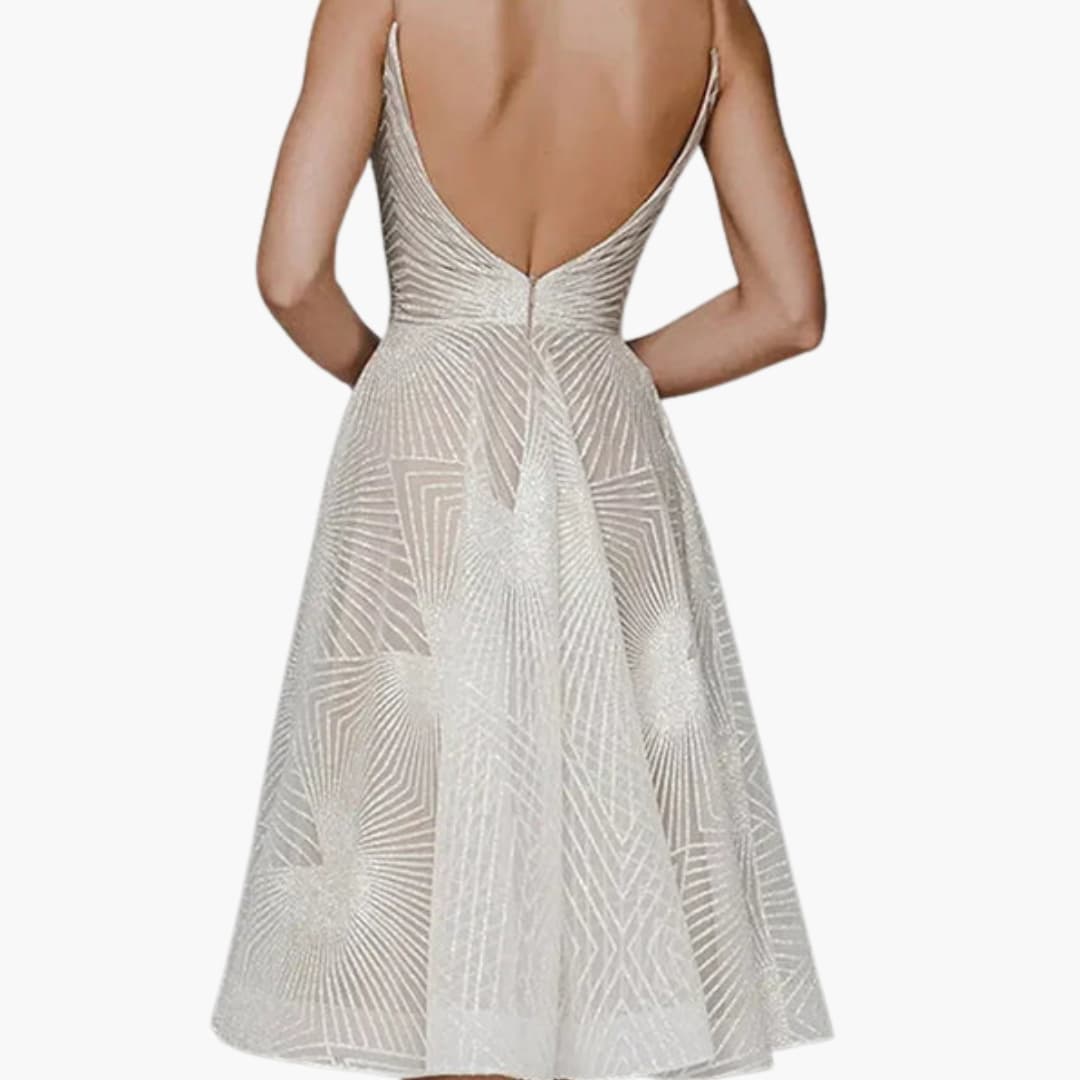 Ladies' Strapless Summer Midi Dress with Low Back
