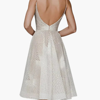 Ladies' Strapless Summer Midi Dress with Low Back