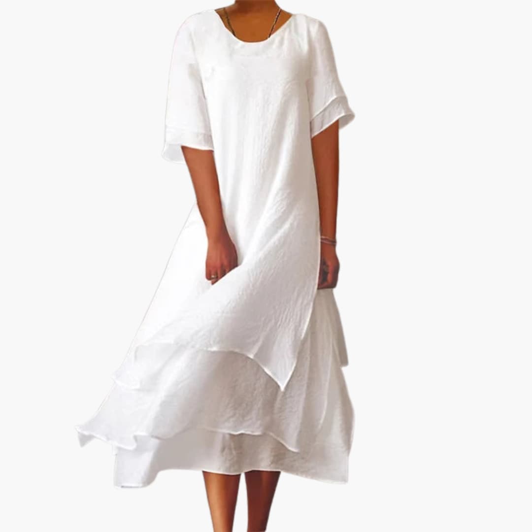 Casual Summer Tank Midi Dress for Women - Olytrend