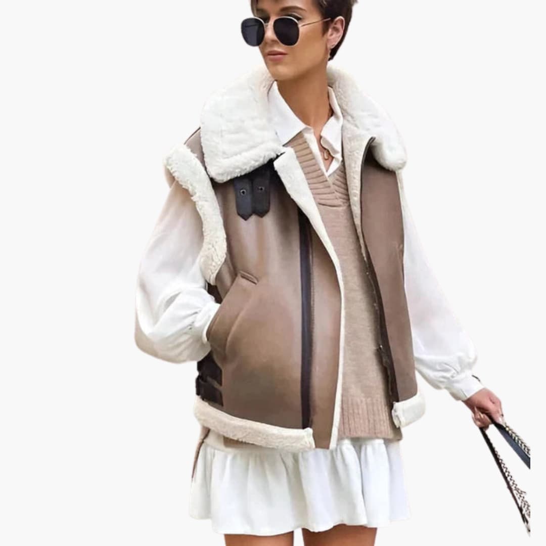 Ladies' Fleece Lined Sleeveless Gilet