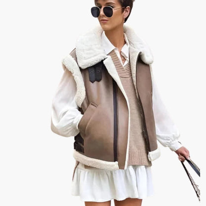 Ladies' Fleece Lined Sleeveless Gilet