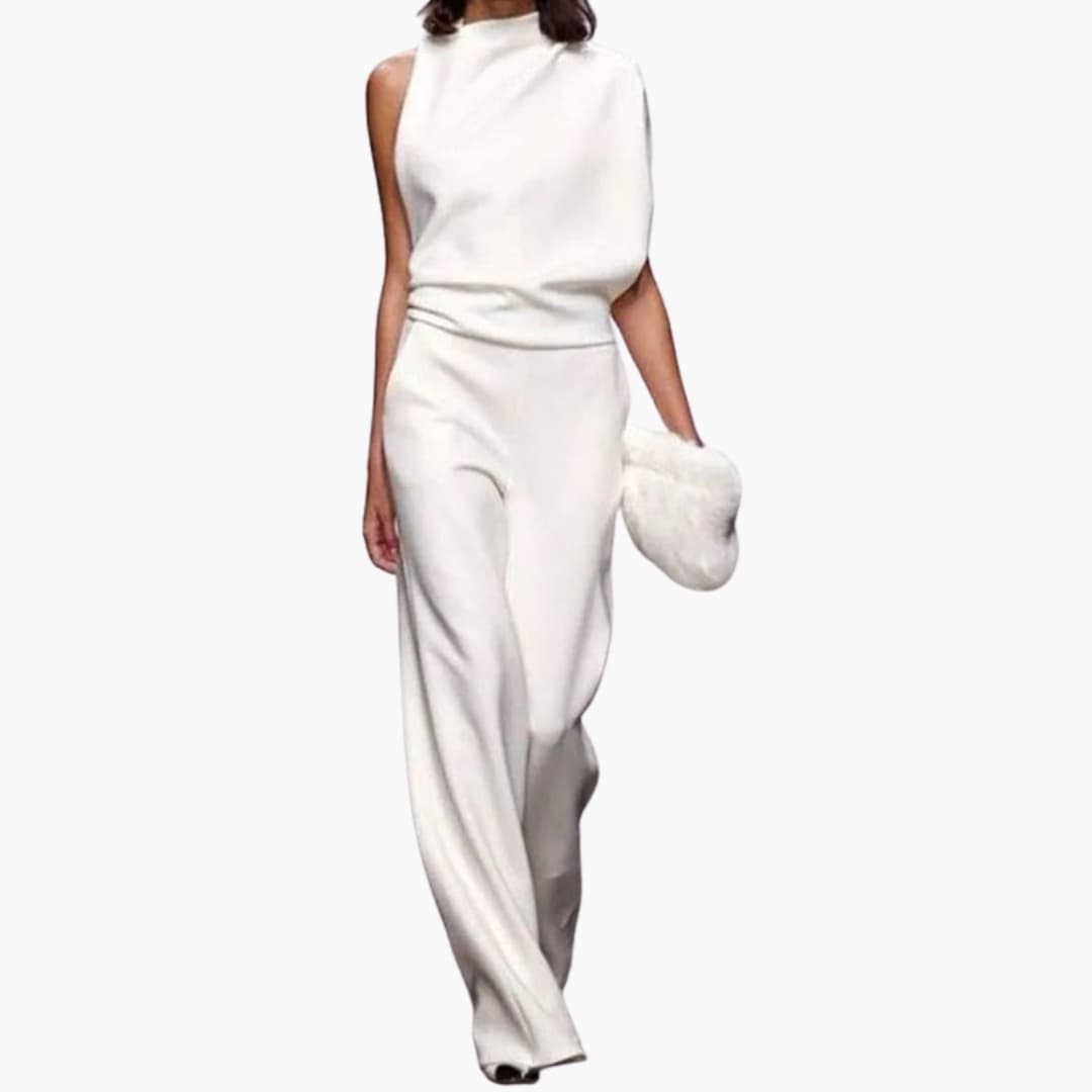 Women's Strapless Flowy Jumpsuit Romper - Olytrend