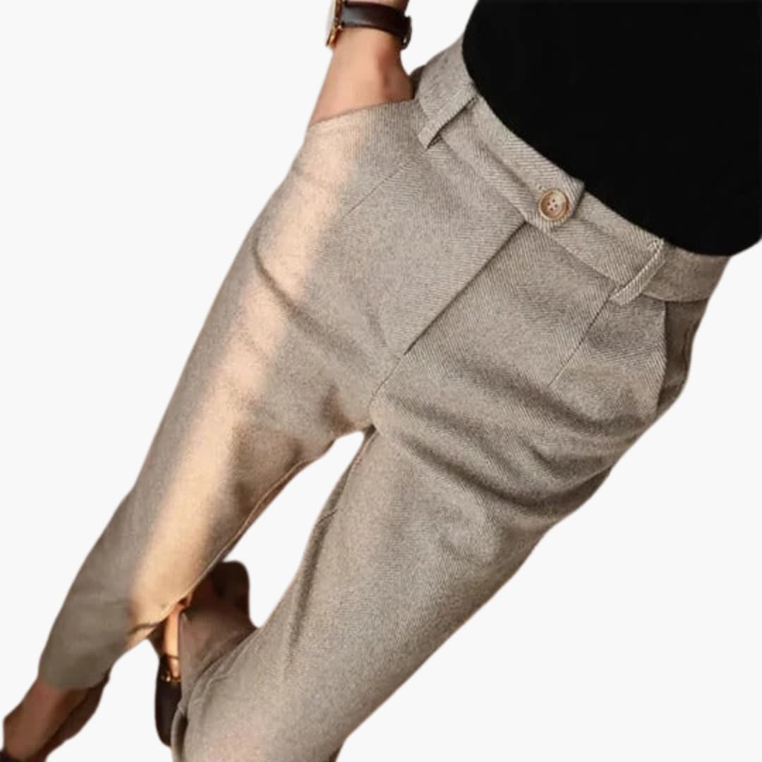 Fitted Women's Tailored Leg Pants - Olytrend