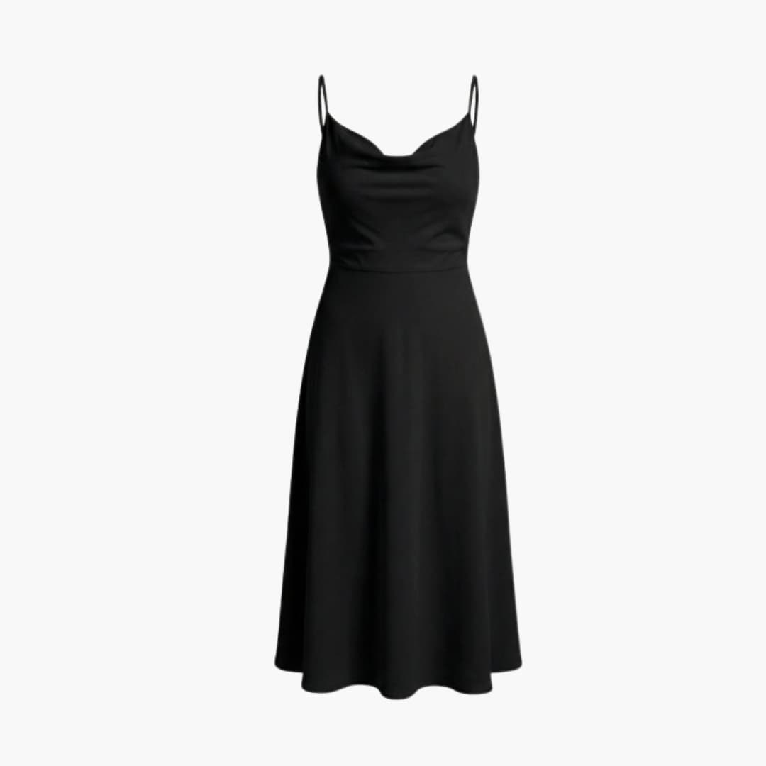 Elegant V Neck Maxi Dress with Back Tie Waist