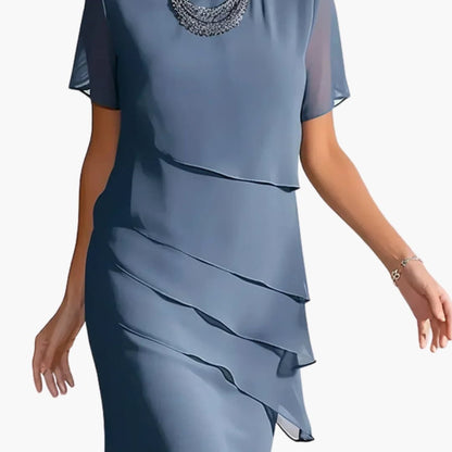 Ladies' Sleeveless Crew Neck Dress - Olytrend