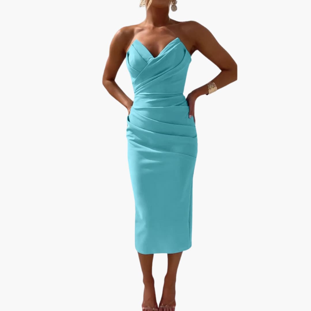 Sleeveless Fit and Flare Women's Summer Dress