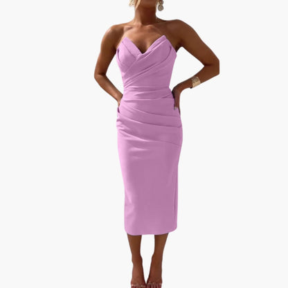Sleeveless Fit and Flare Women's Summer Dress