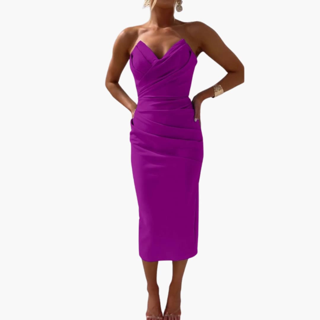 Sleeveless Fit and Flare Women's Summer Dress