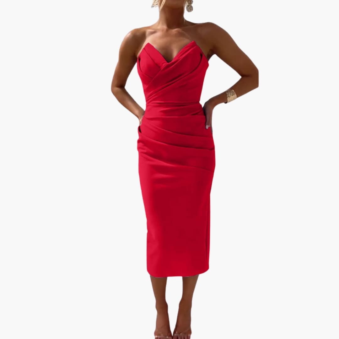 Sleeveless Fit and Flare Women's Summer Dress