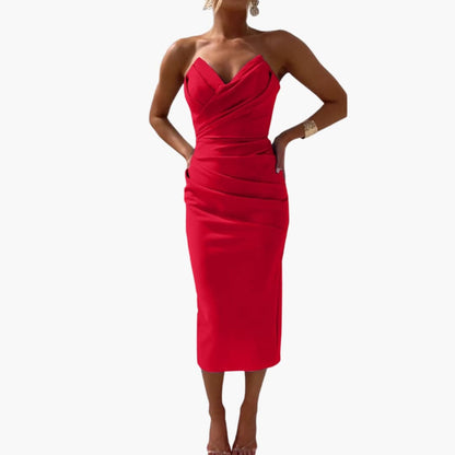 Sleeveless Fit and Flare Women's Summer Dress