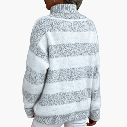 Classic Striped Crew Neck Long Sleeve Sweater