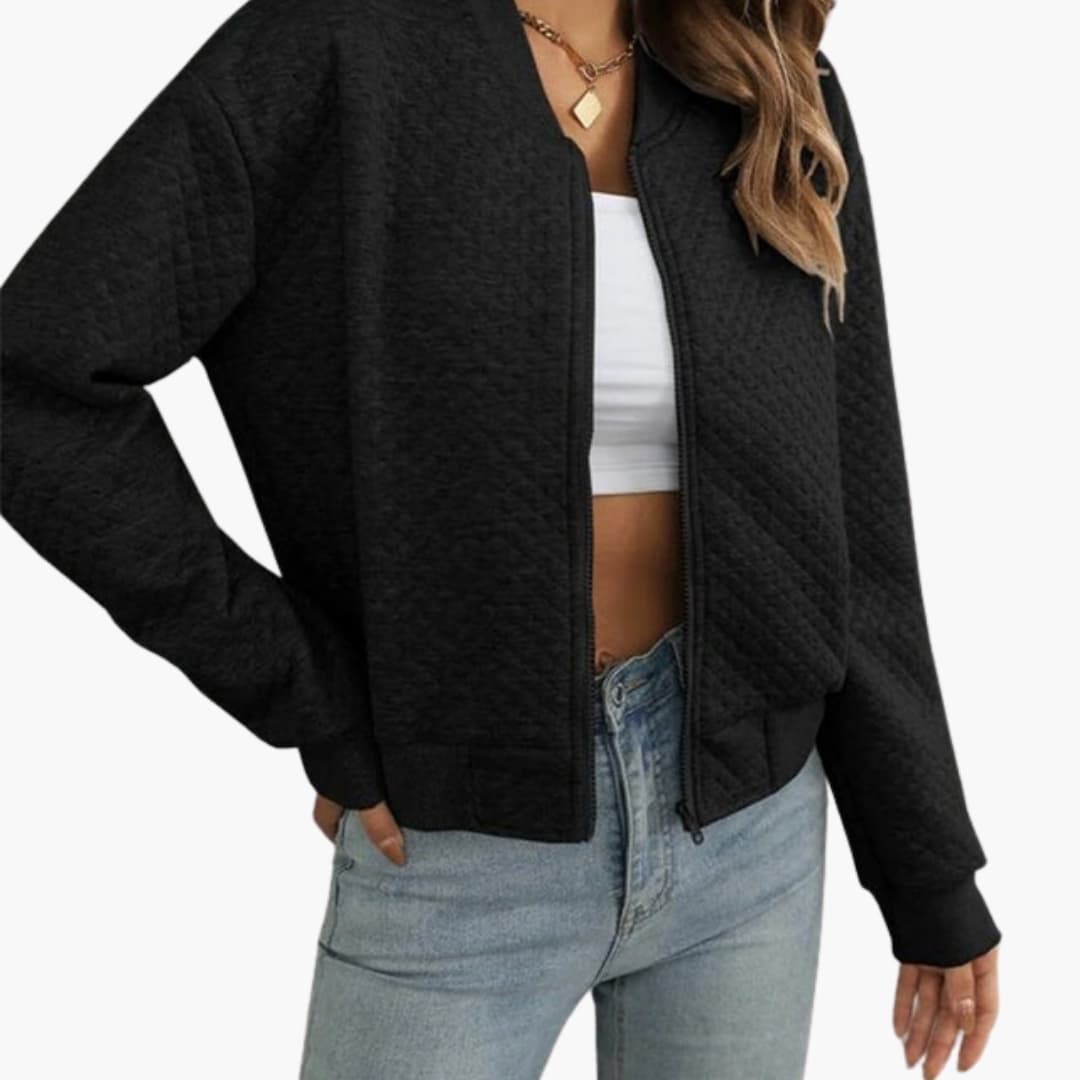 Classic Ladies Lightweight Bomber Jacket - Olytrend