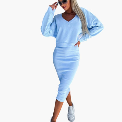 Comfy Women's Long Sleeve Casual Dress