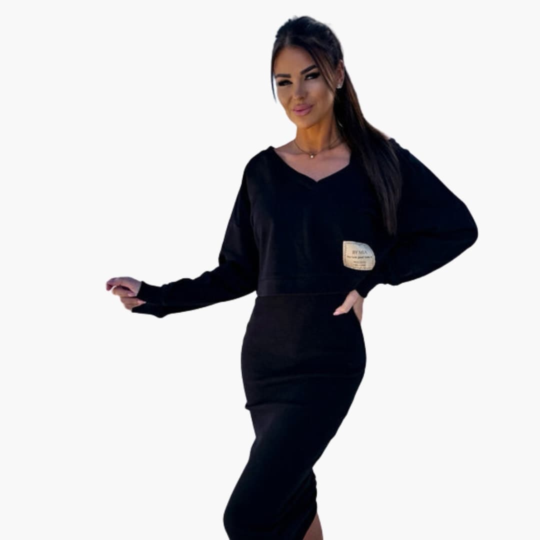Comfy Women's Long Sleeve Casual Dress