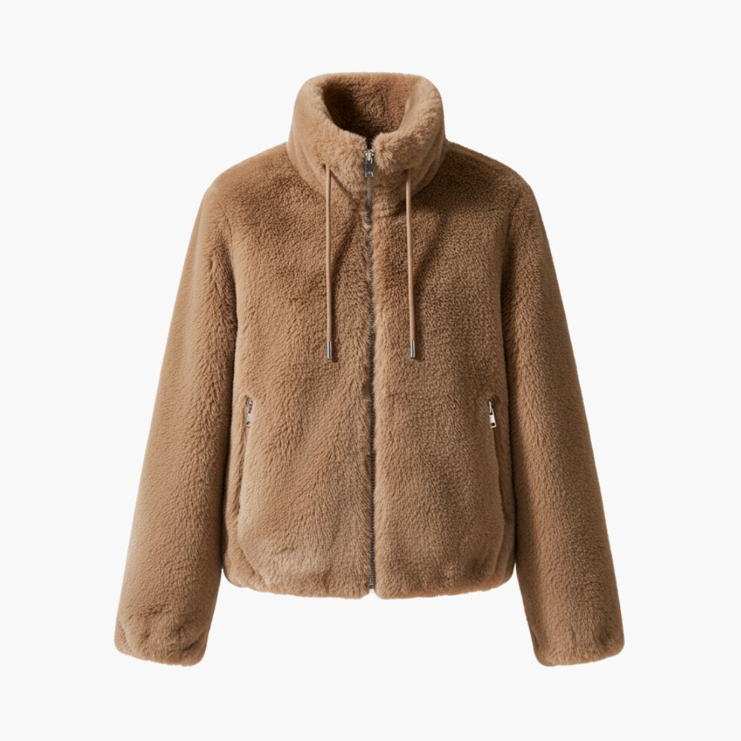 Soft Fleece Women's Zip Up Jacket Coat - Olytrend