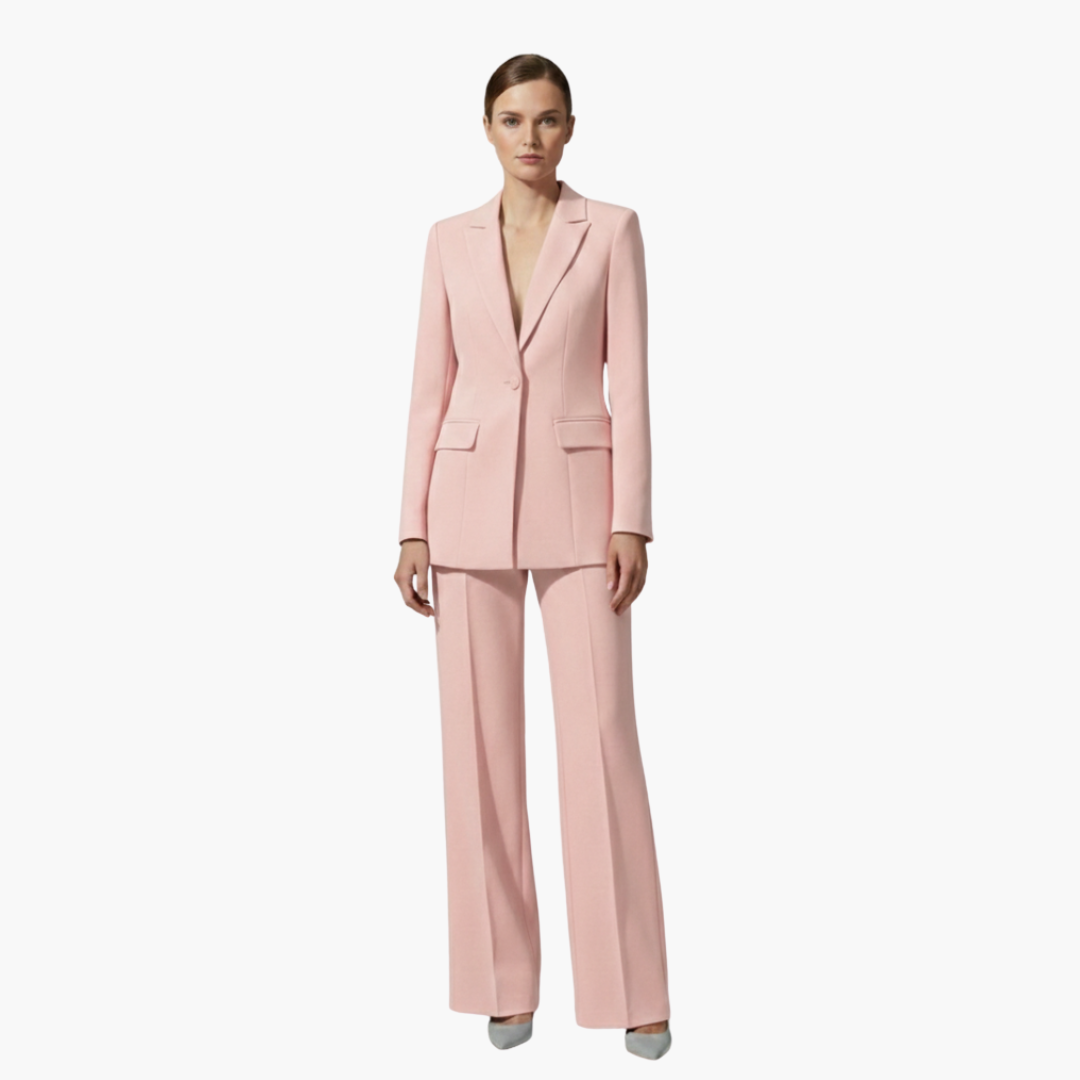 Ladies Business 2 Piece Jacket Pant Set