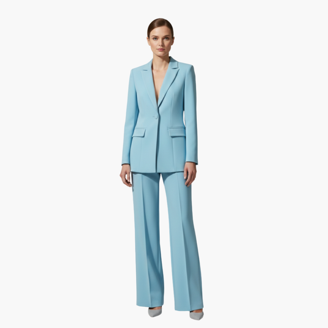 Ladies Business 2 Piece Jacket Pant Set