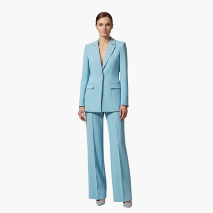 Ladies Business 2 Piece Jacket Pant Set