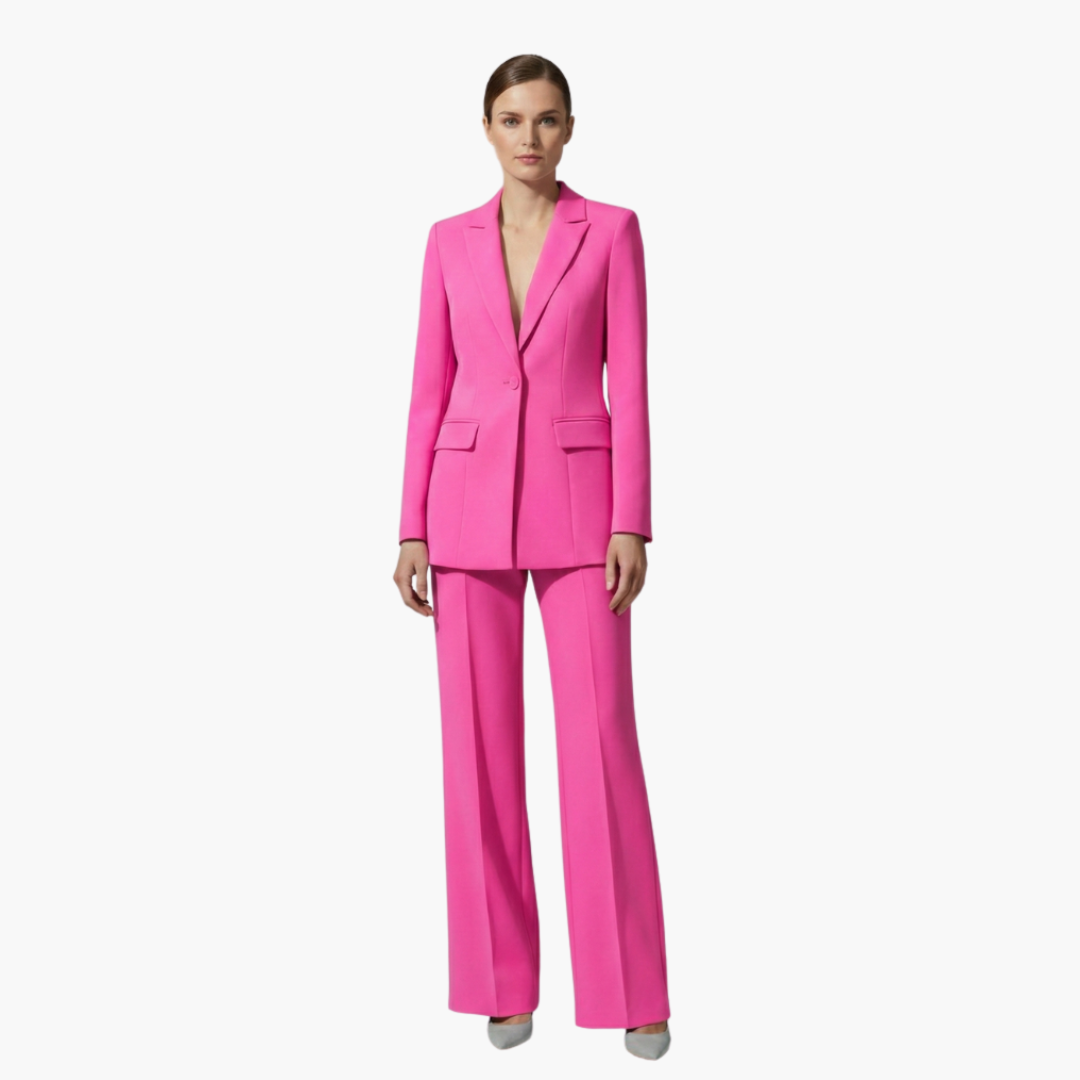 Ladies Business 2 Piece Jacket Pant Set
