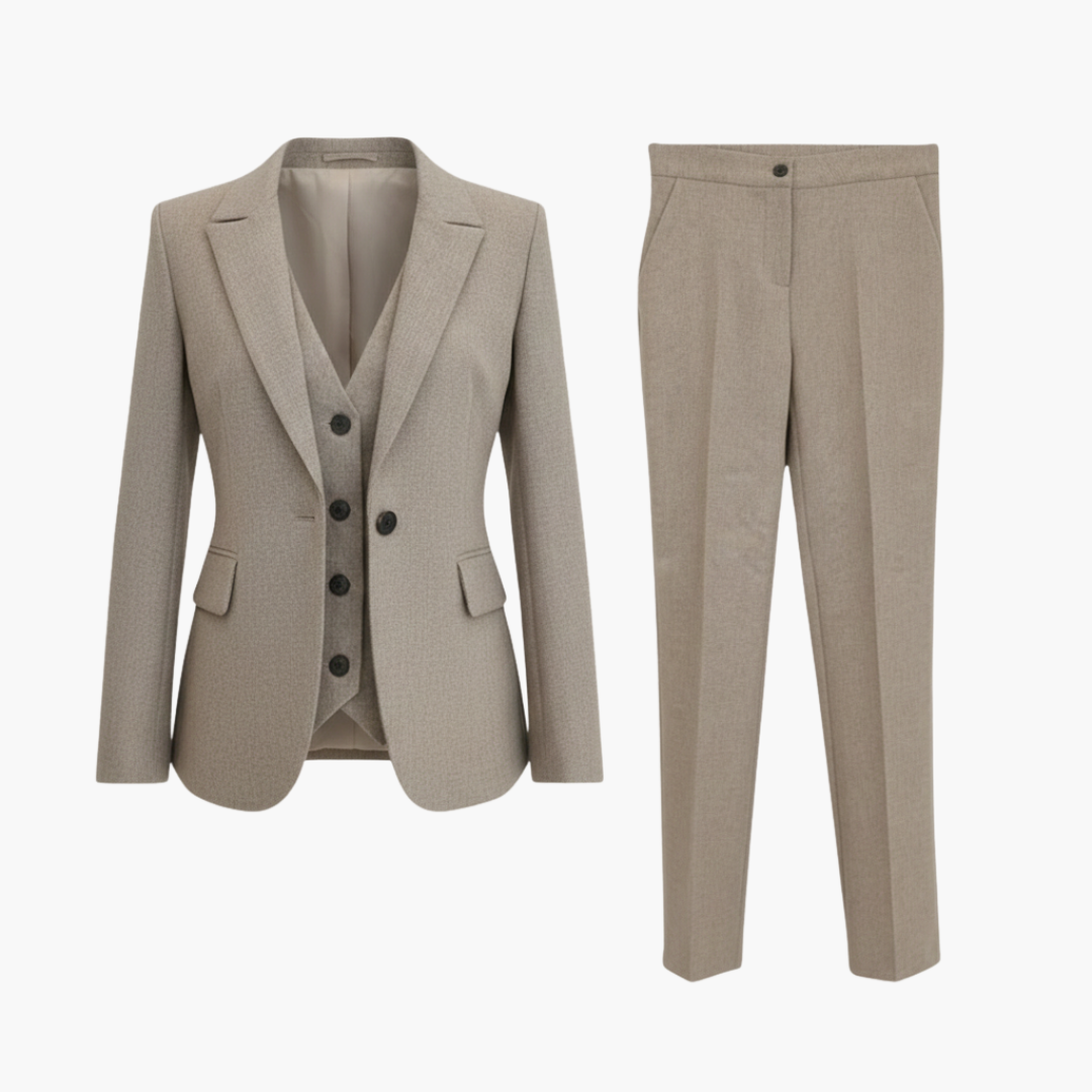 Classic 3 Piece Ladies Business Suit - Olytrend