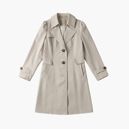 Ladies' Classic Belted Trench Coat - Olytrend