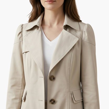 Ladies' Classic Belted Trench Coat