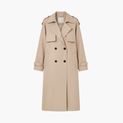 Ladies Classic Double Breasted Coat - Olytrend