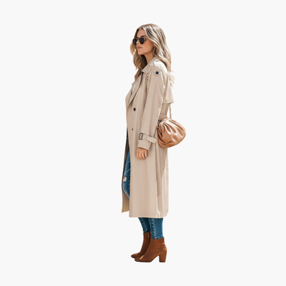 Ladies Classic Double Breasted Coat
