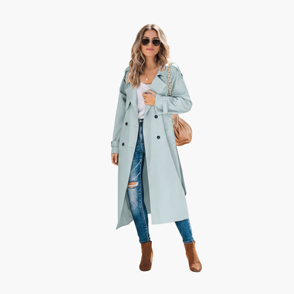 Ladies Classic Double Breasted Coat