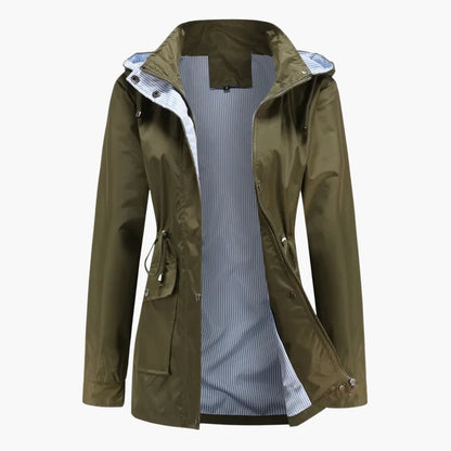 Ladies Water Resistant Zip Up Coat