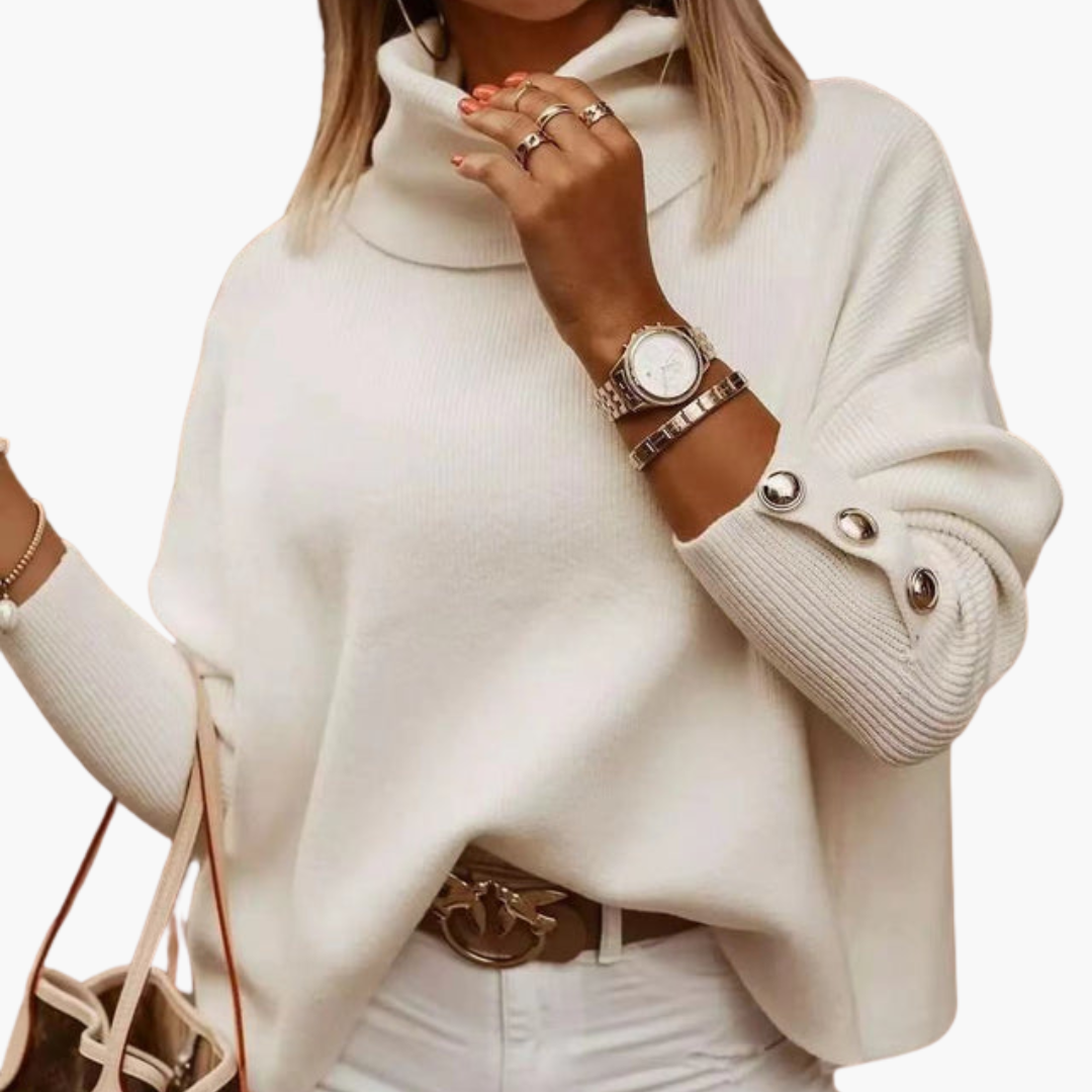 Women's Classic Long Sleeve Cable Knit Sweater