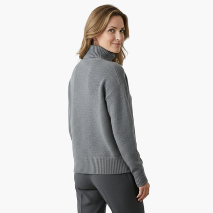 Classic Ladies Crew Neck Knit Sweater
